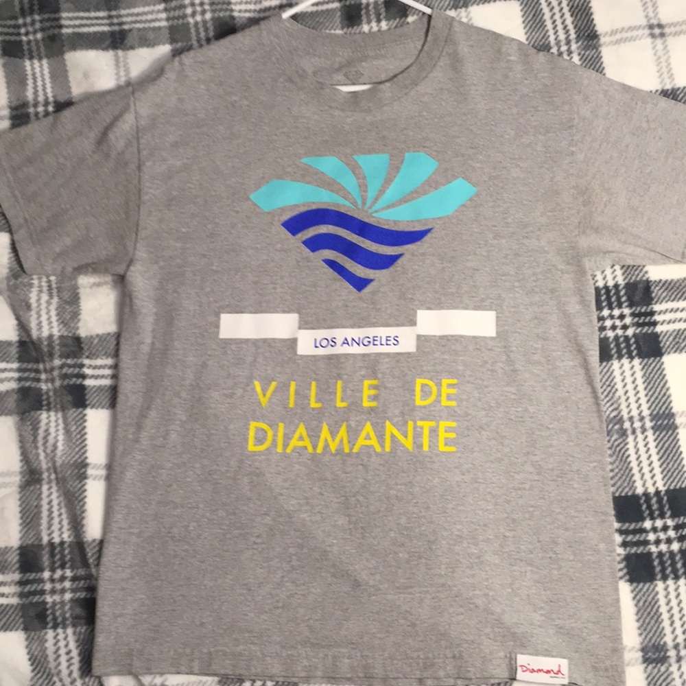 [Gray LA Diamond T-Shirt]